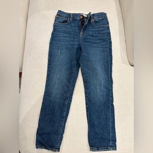 Madewell high rise Crop Slim Boy Jean